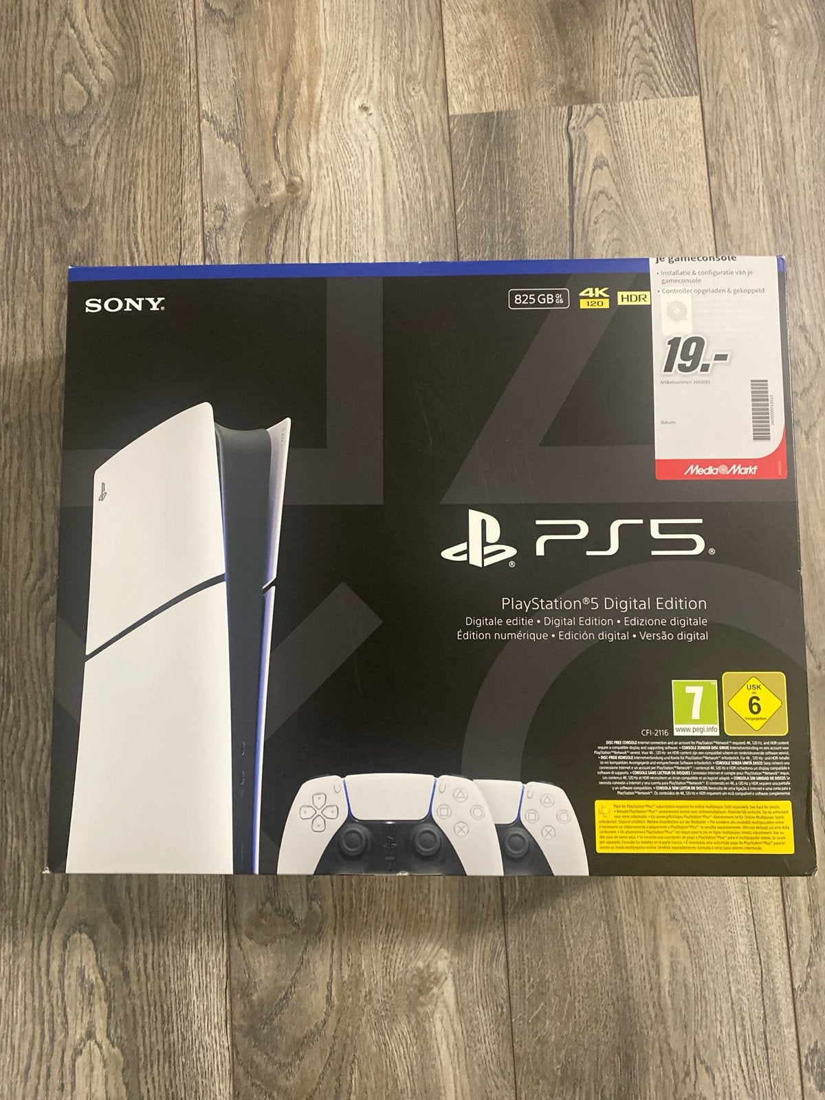 LEGE DOOS van de PlayStation 5 Digital Edition, Spelcomputers en Games, Ophalen of Verzenden, Zo goed als nieuw, Playstation 5 Digital
