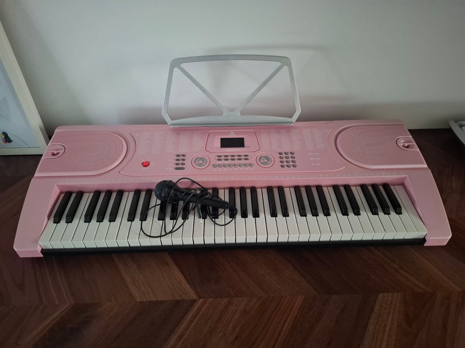 Roze Kinder Keyboard met Microfoon & Bladmuzie, Ophalen, Overige aantallen, Overige merken