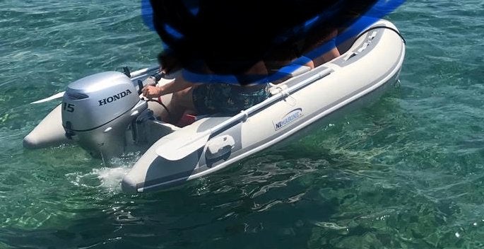 Nimarine MX-300 ALU + Honda 15 PK 4T (2020) + Handtrailer, Watersport en Boten, Rubberboten, Aluminium, 15 pk, Peddels, Ophalen of Verzenden