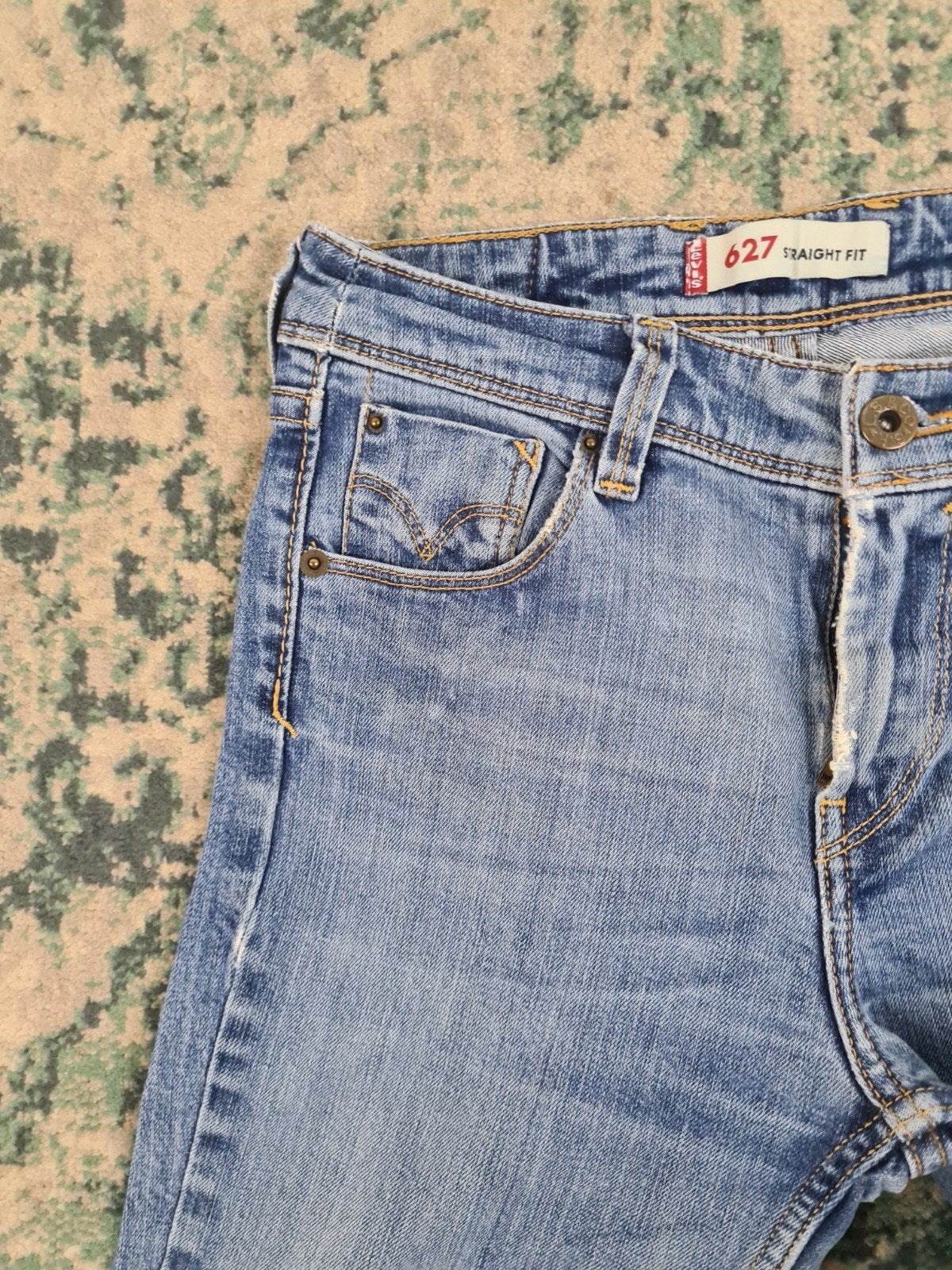 Levi’s 627 straight fit W26 L30 Dames Tulsi2630 High-rise, Blauw, Ophalen of Verzenden, Zo goed als nieuw, W27 (confectie 34) of kleiner