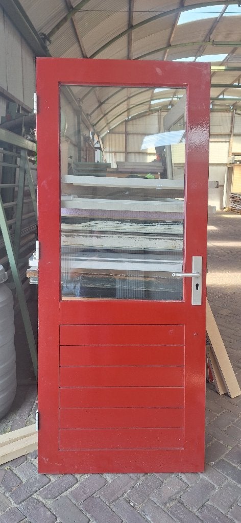 Achterdeur schuurdeur buitendeur deur 211.4 x 87.4 ( 066 ), Ophalen, Gebruikt, Buitendeur, Nb