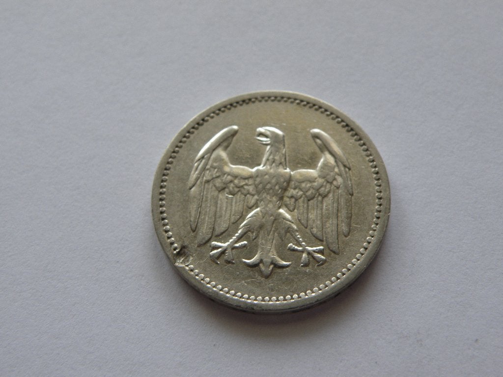 Duitsland 1 Mark 1924, Verzenden, Duitsland, Losse munt, Zilver