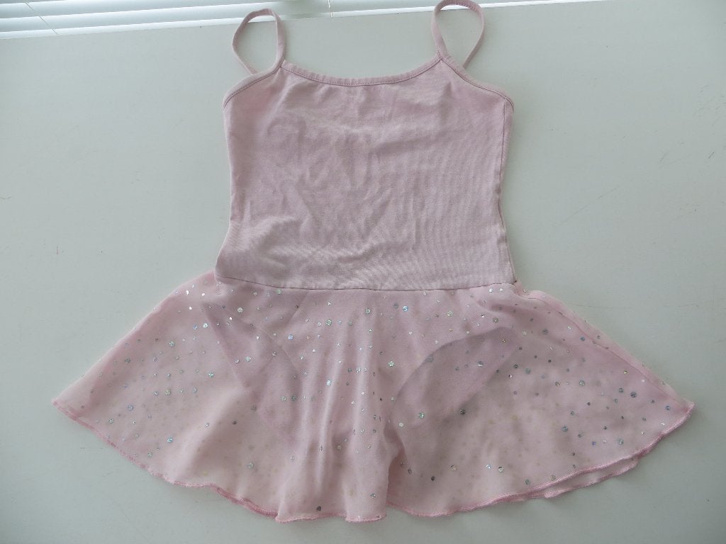 Papillon Balletpakje Roze glinstertjes voile rokje Mt 122, Sport en Fitness, Ballet, Ophalen of Verzenden, Zo goed als nieuw, Kleding