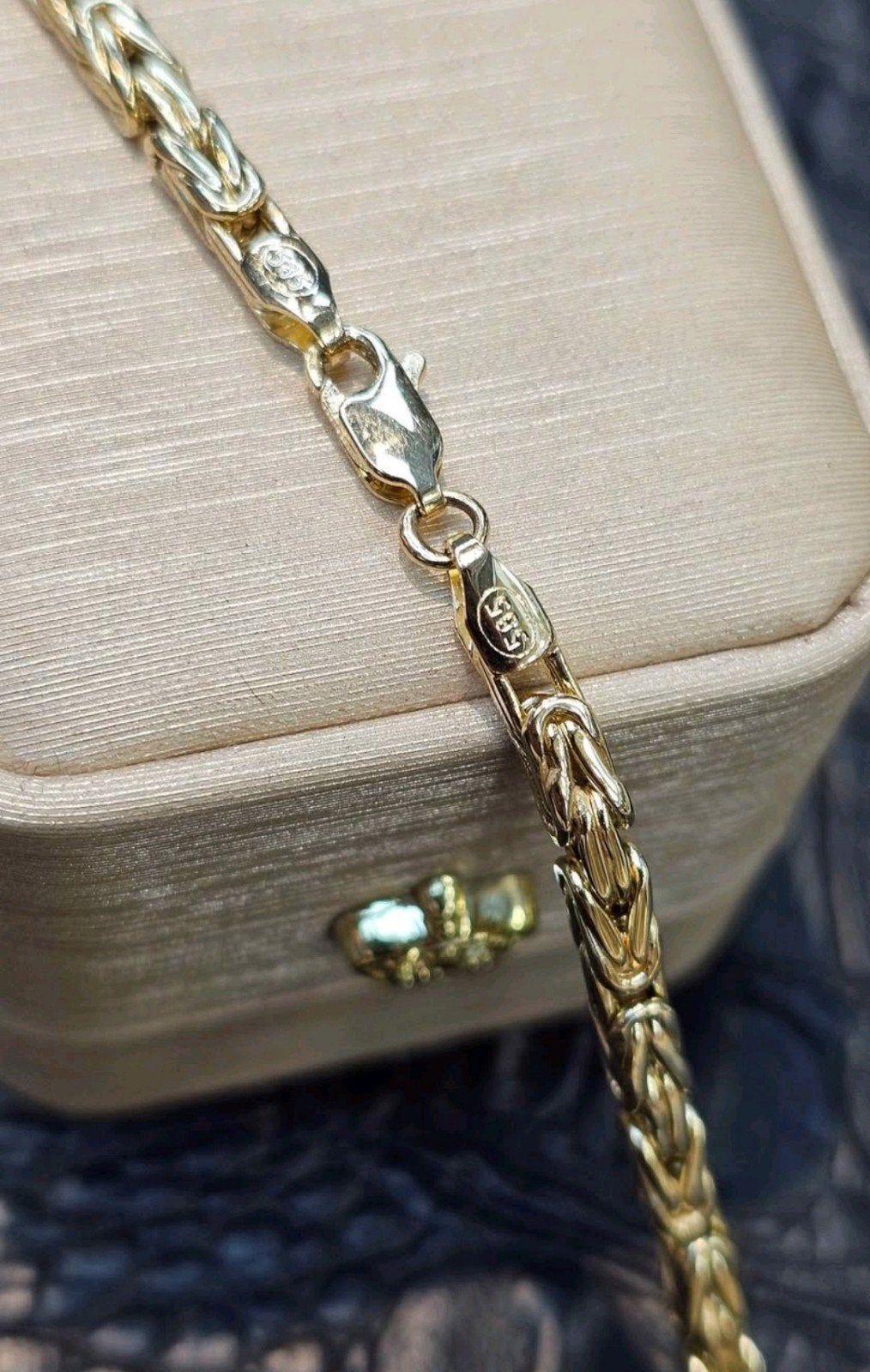 Prachtige 14k gouden Koningsketting 65cm  17.5 gram, Sieraden, Tassen en Uiterlijk, Kettingen, Ophalen of Verzenden, Nieuw, Goud