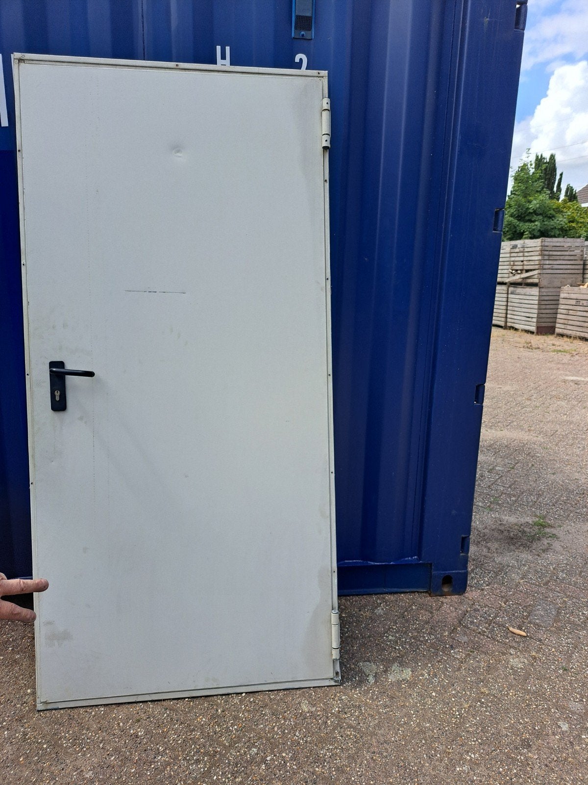 stalen deur met kozijn, Ophalen, Binnendeur, 200 tot 215 cm
