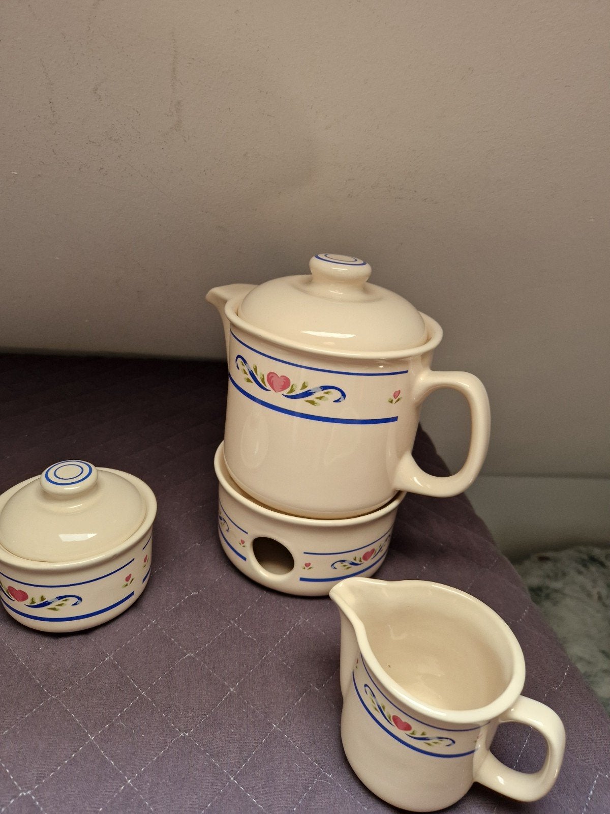 Boerenbont theeservies., Ophalen