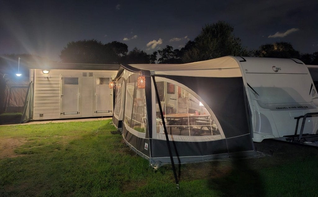 Dorema Voortent caravan maat 14 omloopmaat 975-1000, Caravans en Kamperen, Ophalen, Gebruikt, Ten Cate All Season 200g/m2, Dorema