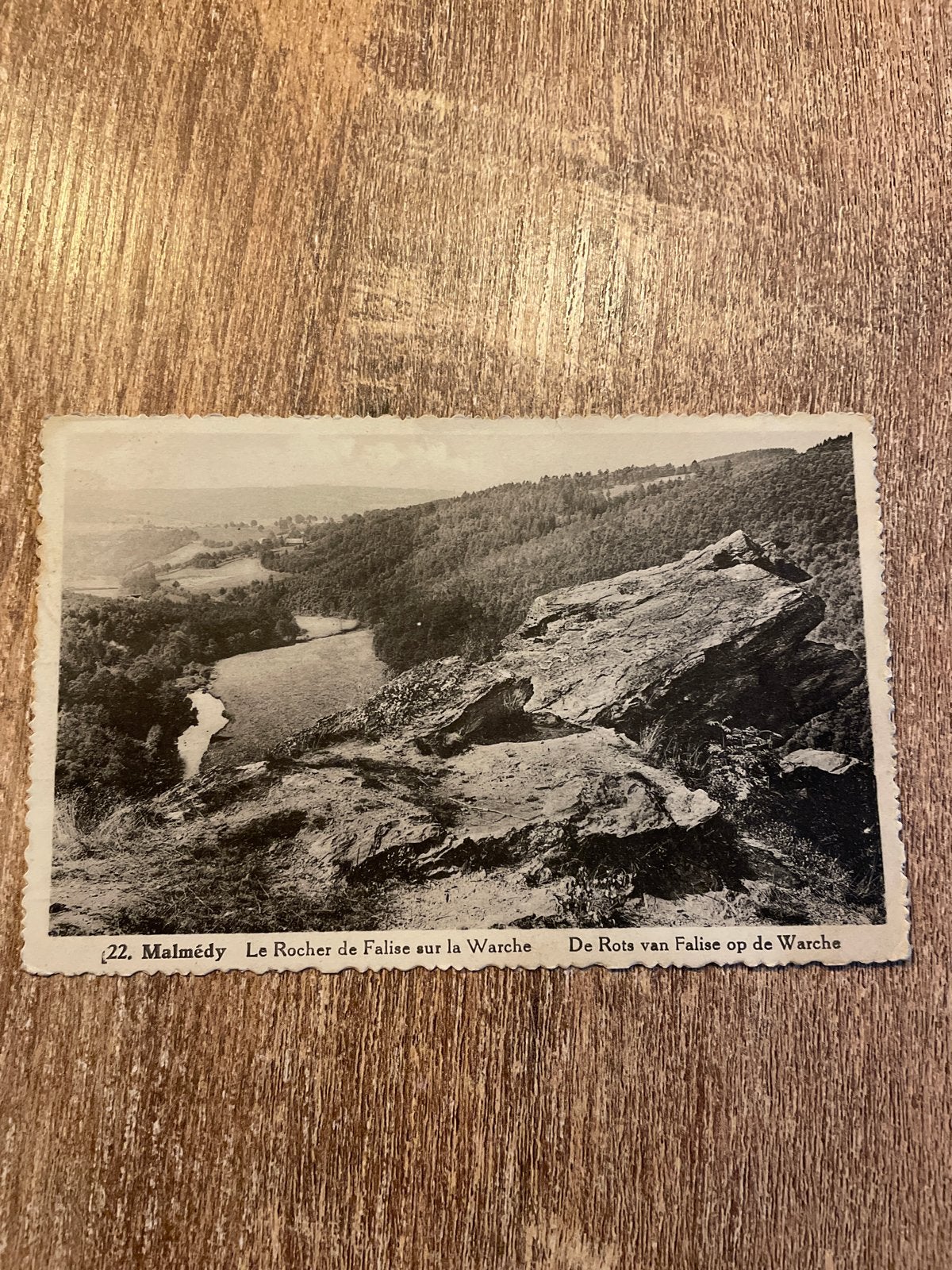 Oude Postkaart Malmédy - Le Rocher de Falise sur la Warche, Ophalen of Verzenden, Gelopen, Luik