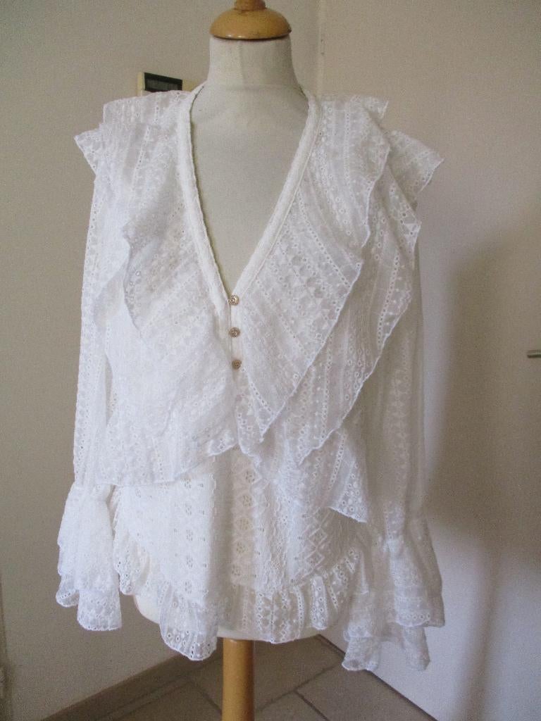 Tessa Koops, size L, Verzenden, Wit, Maat 42/44 (L), Zo goed als nieuw