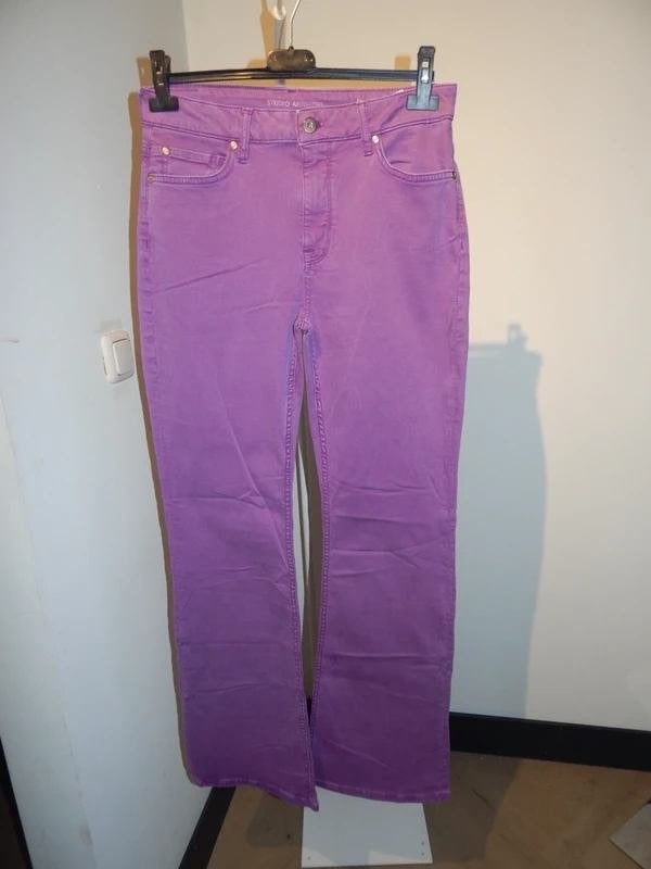 Studio Anneloes mooie paarse broek Nieuw flared fit S/M, Studio Anneloes, Verzenden, Paars, Nieuw