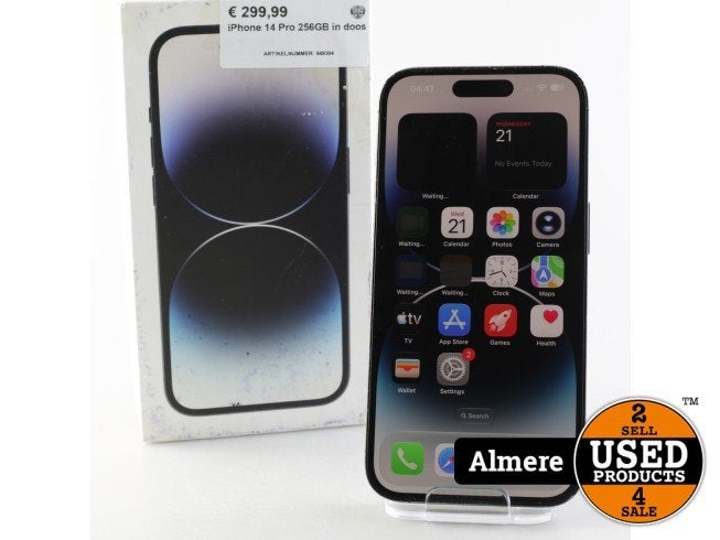 iPhone 14 Pro 256GB in doos, Apple, Gebruikt, Support@apple.com, One Apple Park Way
Cupertino, CA 95014
United States