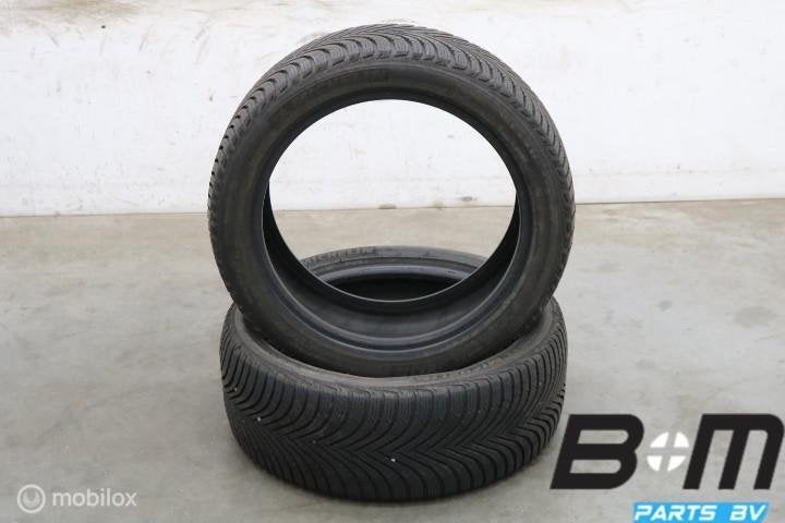2 x 2254517 91H Michelin Alpin 5 met 6mm 225 45 17, Auto-onderdelen, Banden en Velgen, Gebruikt, Band(en)