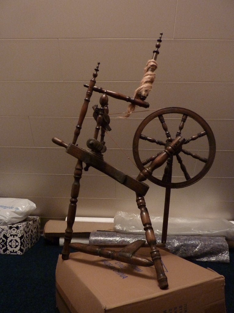 Spinnewiel, Hobby en Vrije tijd, Spinnewielen en Spinnen, Ophalen, Gebruikt, Spinnewiel