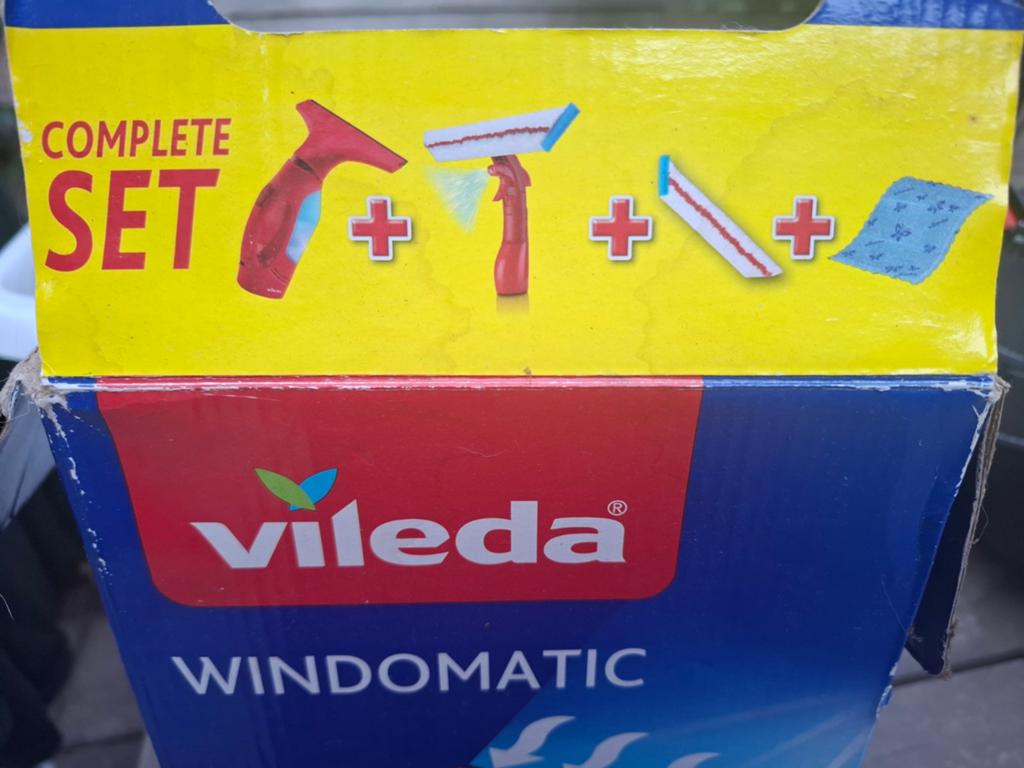 Vileda Windomatic Complete Set - Raamwisser met Spray, Ophalen, Raamwisser of Trekker