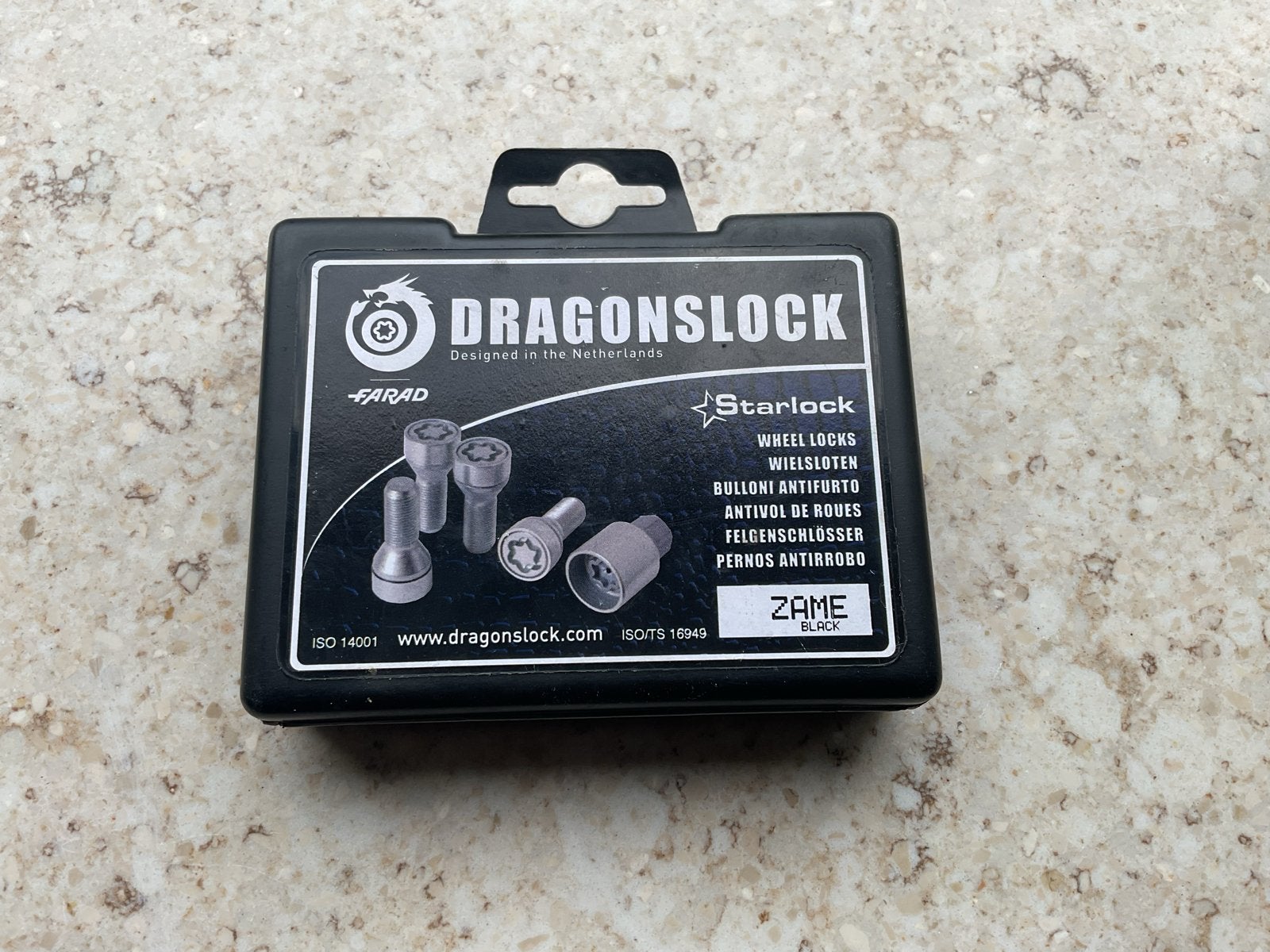 Wielslotbouten DRAGONSLOCK Starlock Wielsloten - ZAME Black, Auto diversen, Ophalen of Verzenden, Zo goed als nieuw