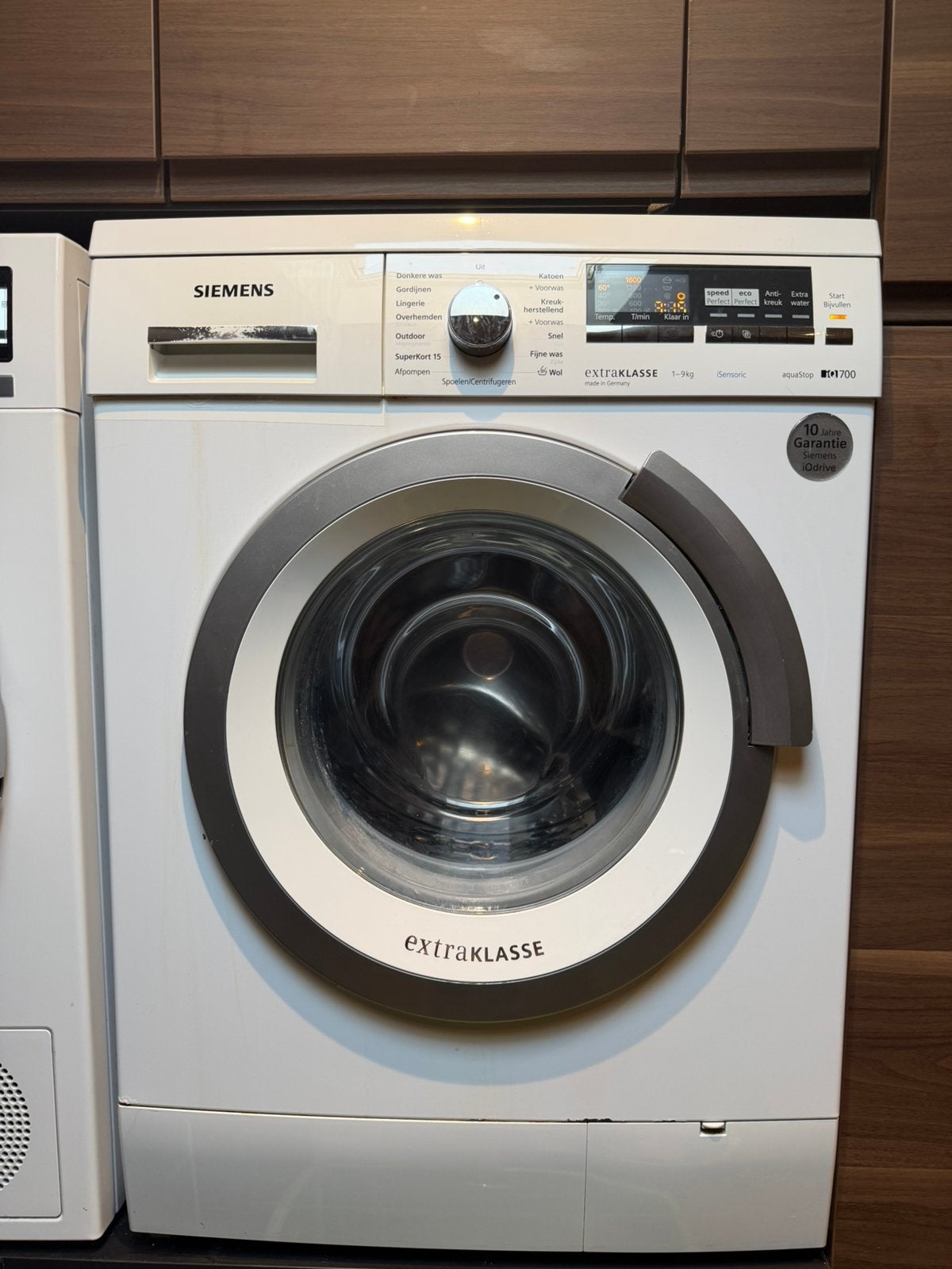 Siemens iQ700 extraKlasse 9 kg 1600 toeren – topmodel, 8 tot 10 kg, Ophalen of Verzenden, 85 tot 90 cm, 1600 toeren of meer