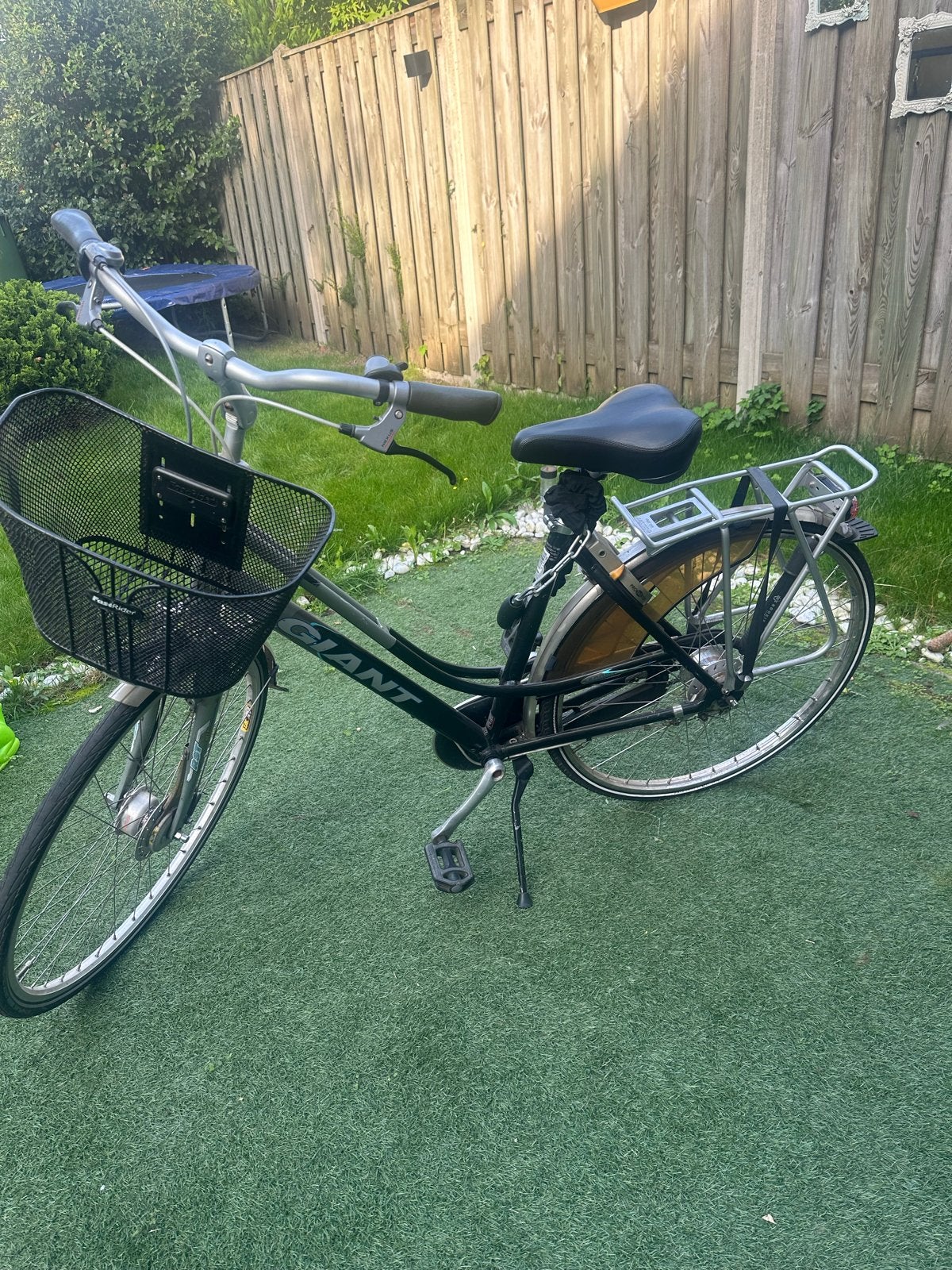Giant damesfiets met 7 versnellingen en mand, Ophalen, Velgrem, Versnellingen, Giant