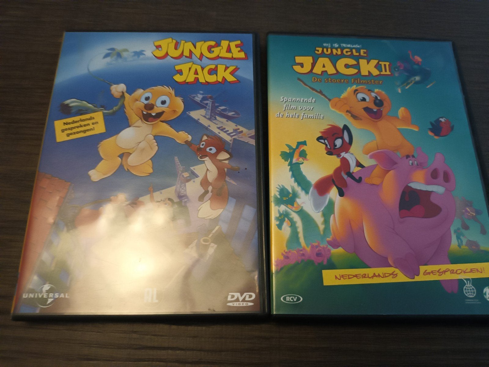 2-dvd Jungle Jack 1 en 2, Alle leeftijden, Ophalen of Verzenden, Zo goed als nieuw
