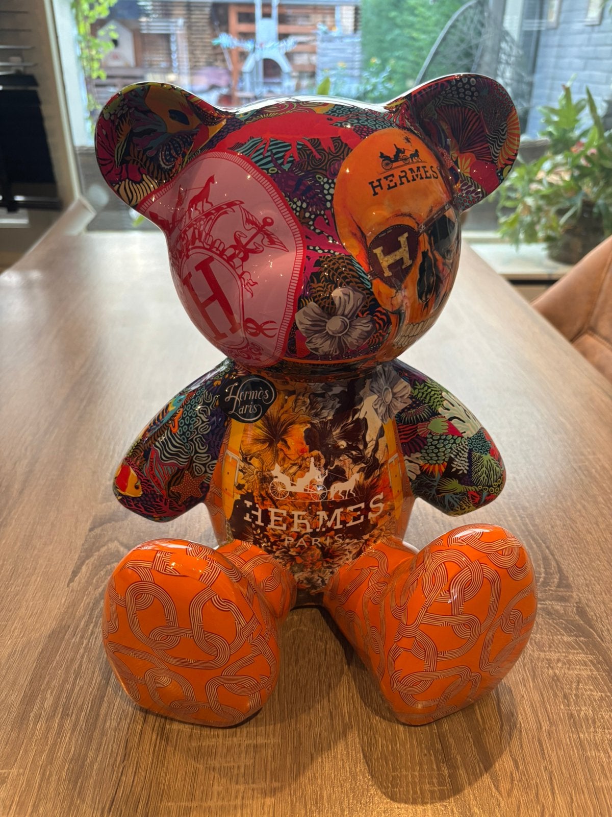 Noar teddy, Antiek en Kunst, Meerkleurig, Ophalen of Verzenden, Pop/figuur, Van de kunstenaar zelf