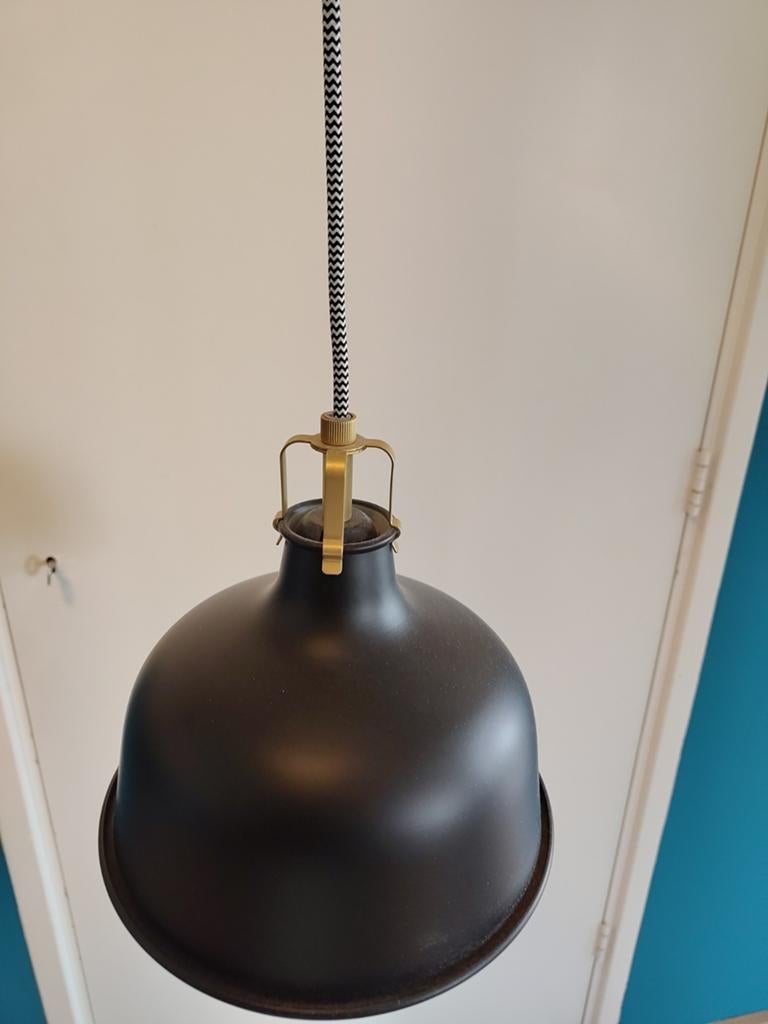 IKEA Ranarp hanglamp, zwart, Ophalen of Verzenden, Zo goed als nieuw, Industrieel, Metaal