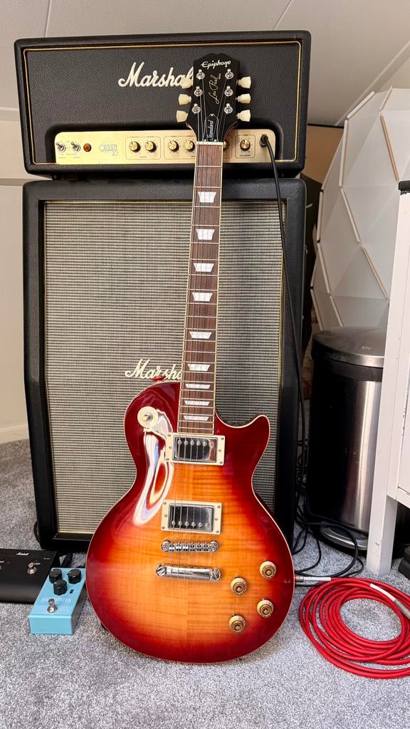 Epiphone Les Paul standard 50’s, Ophalen, Zo goed als nieuw, Solid body, Epiphone