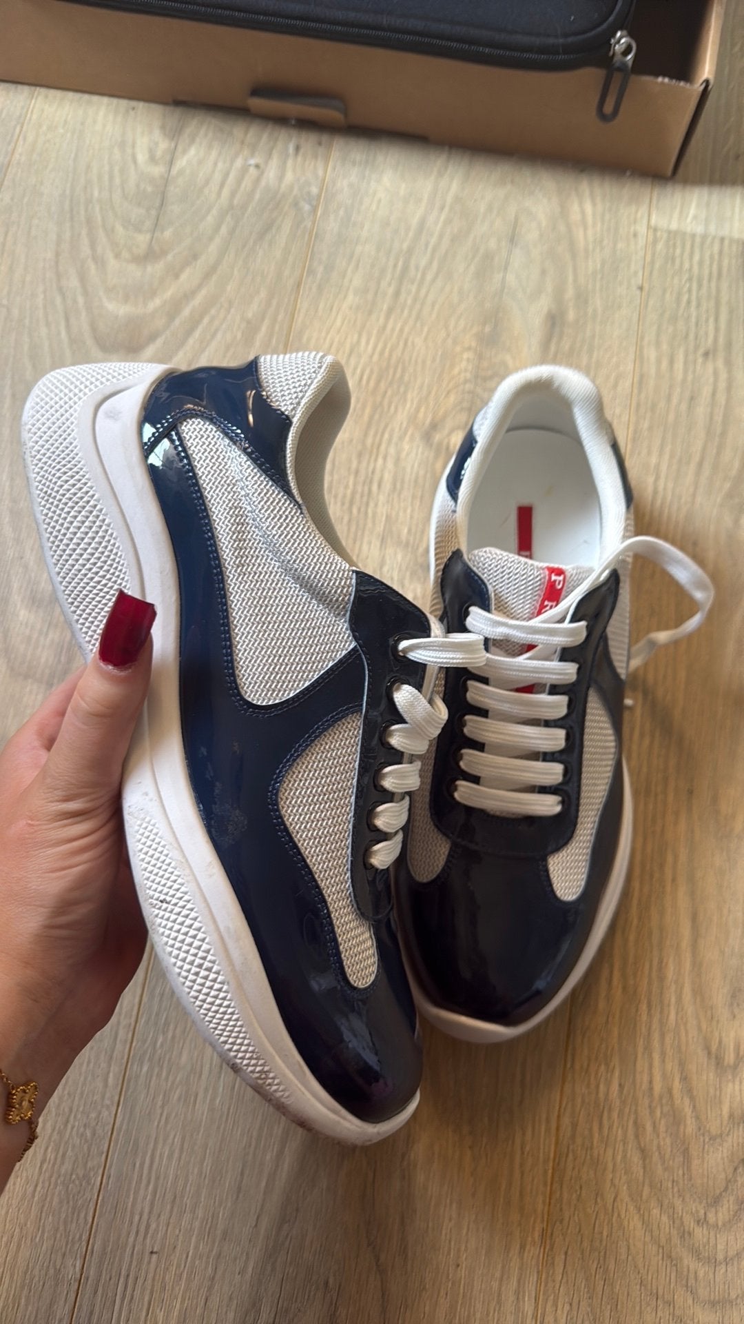 Prada cups, Kleding | Heren, Schoenen, Verzenden, Zo goed als nieuw, Zwart