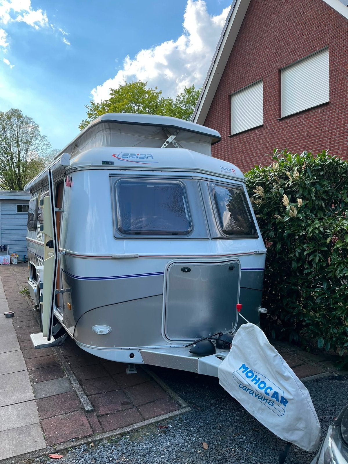 EribaTouring Triton 430  (2006) “vast bed” € 15.500,=, Caravans en Kamperen, Vast bed, Treinzit, 750 - 1000 kg, Particulier