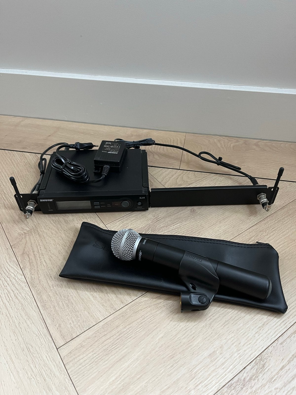 Shure SLX4 SLX2 Draadloze Microfoonset K3E 606-630MHz, Gebruikt, Shure, Ophalen of Verzenden, Shure