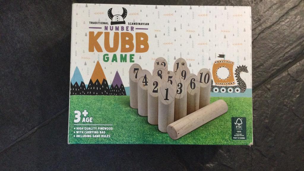 Kubb game gloednieuw, Hobby en Vrije tijd, Ophalen of Verzenden, Nieuw