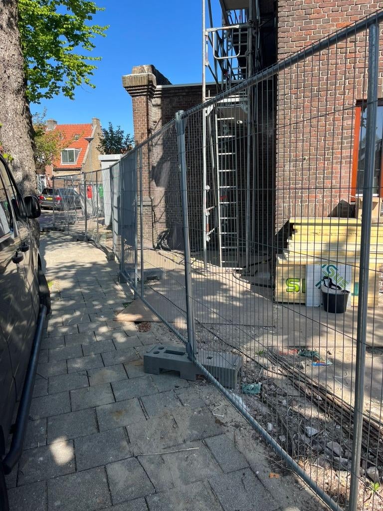 35x Bouwhekken met blokken, schoren, beugels, wielen, Ophalen, Met poort, Gebruikt, Overige typen