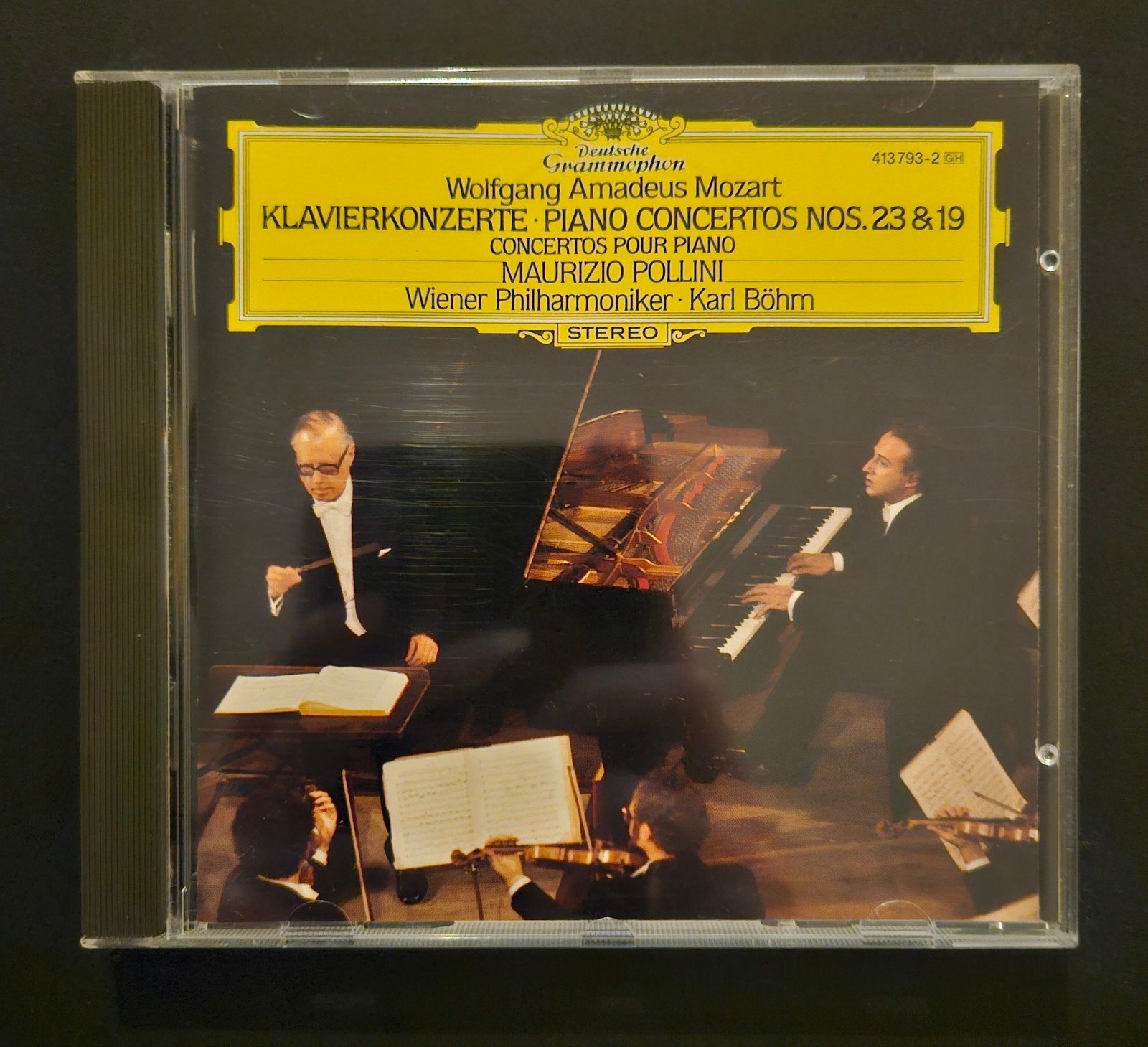 Wolfgang Amadeus Mozart – Pianoconcerten nr. 23 & 19 – Polli, Ophalen of Verzenden, Classicisme, Zo goed als nieuw, Orkest of Ballet