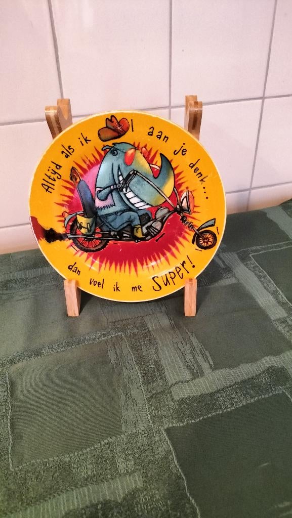 Douwe Egberts bordje met Neushoorn Nieuw., Ophalen of Verzenden, Nieuw, Overige stijlen, Bord(en)