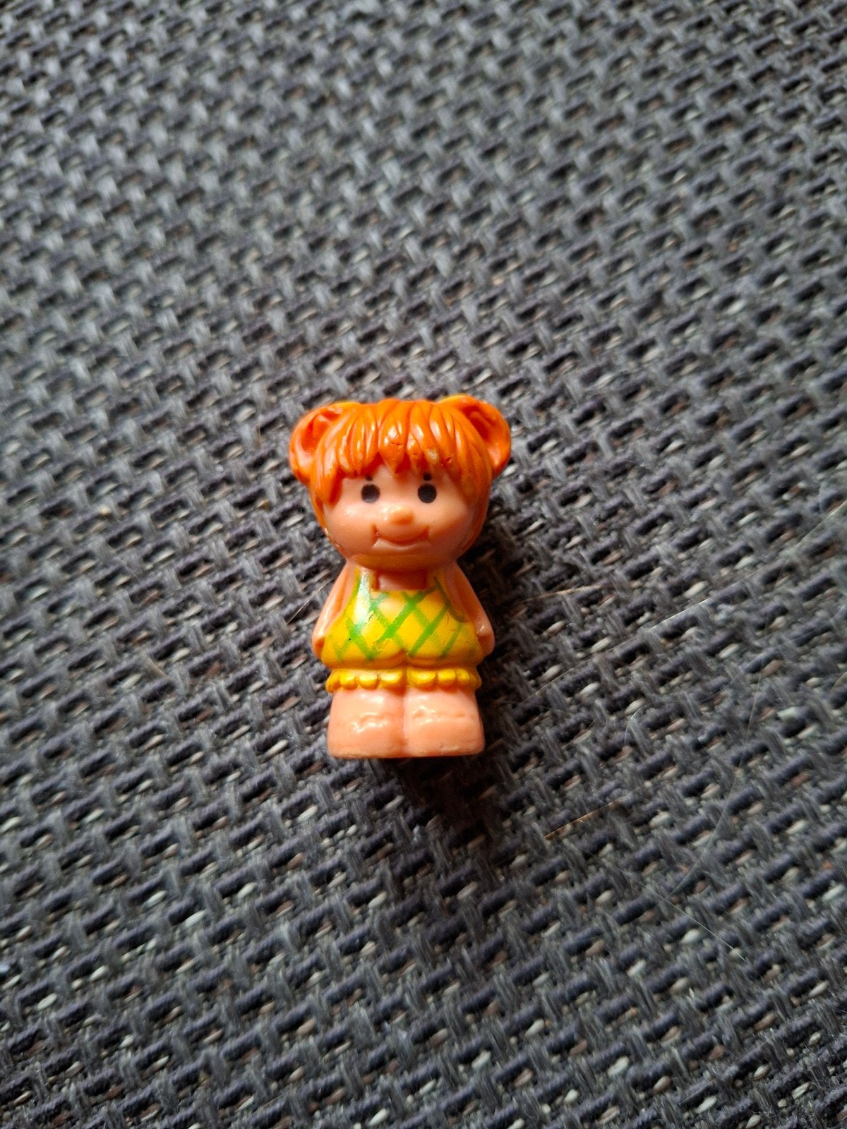Vintage Speelboom Poppetje - Oranje Haar, Ophalen of Verzenden