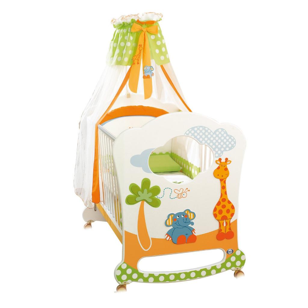 babybed kinderbed op wielen, met venstertje en opberglade, Ophalen, Gebruikt, Ledikant