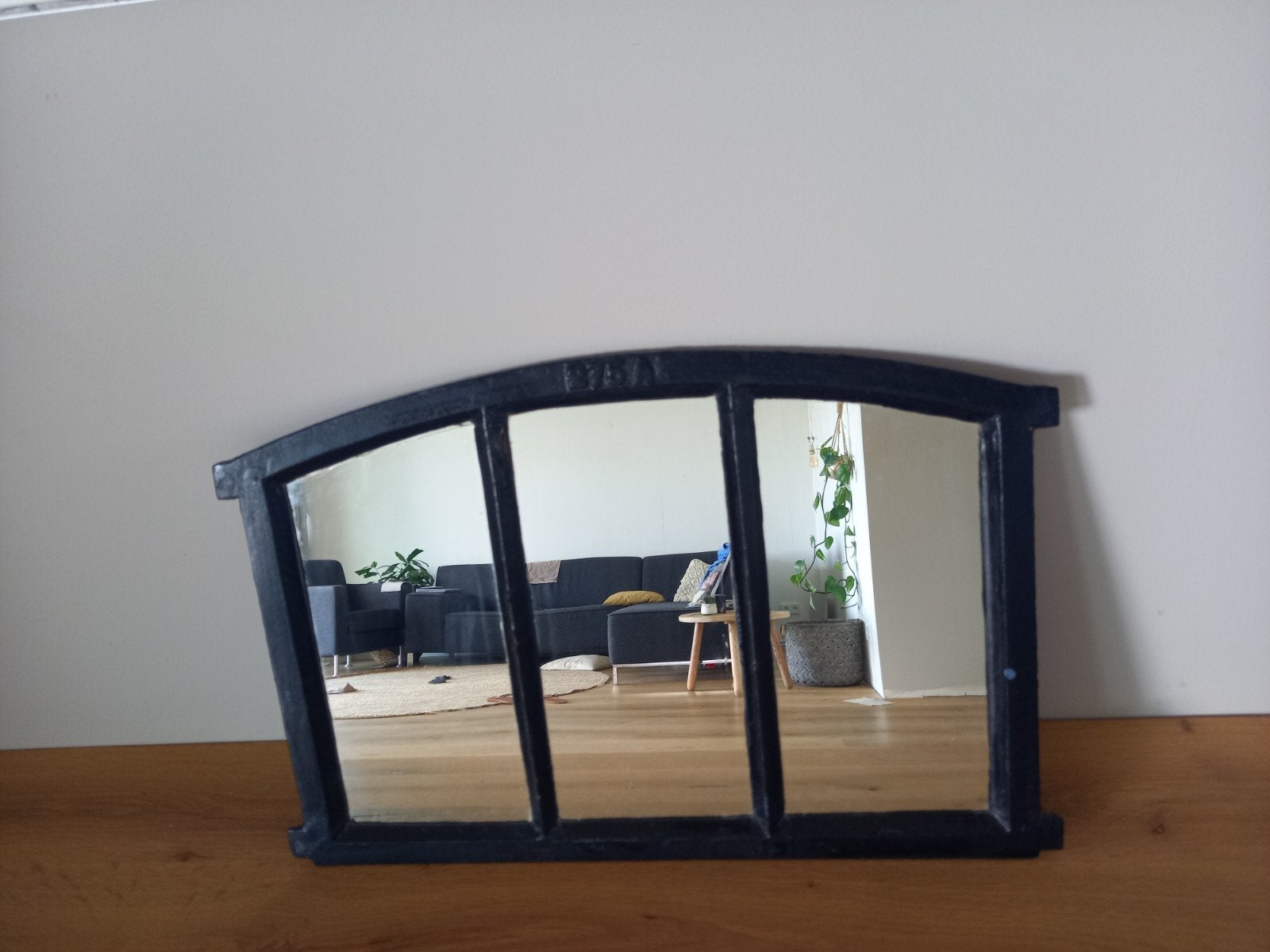gietIjzeren stalraam met spiegel, Ophalen, Rechthoekig, 50 tot 100 cm, Minder dan 100 cm