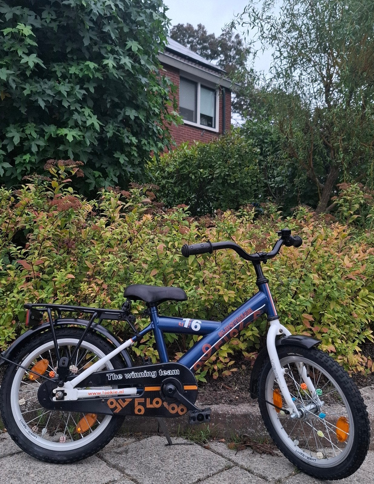 Kinderfiets Loekie Slipstream 16 inch, Fietsen en Brommers, Ophalen, Terugtraprem, Zijwieltjes, 16 tot 20 inch