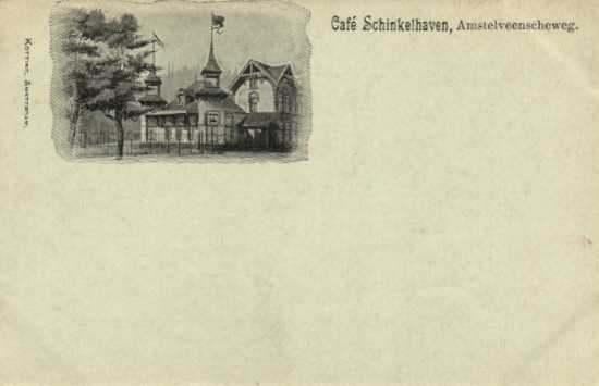 Amsterdam - Café Schinkelhaven - Amstelveenscheweg, Verzamelen, Ansichtkaarten | Nederland, Ophalen of Verzenden, Voor 1920, Ongelopen