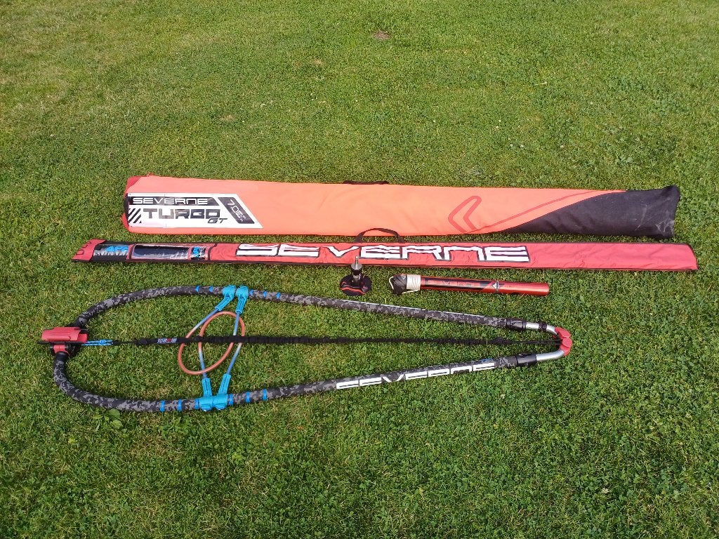 Severne Turbo GT 7.0 - COMPLEET (NIEUWSTAAT), Watersport en Boten, Ophalen, 6.5 m² tot 8 m², Met mast, Zo goed als nieuw