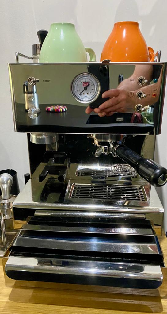 Quickmill 3035 espresso machine met bonenmaler, Witgoed en Apparatuur, Koffiezetapparaten, Ophalen, Zo goed als nieuw, Espresso apparaat