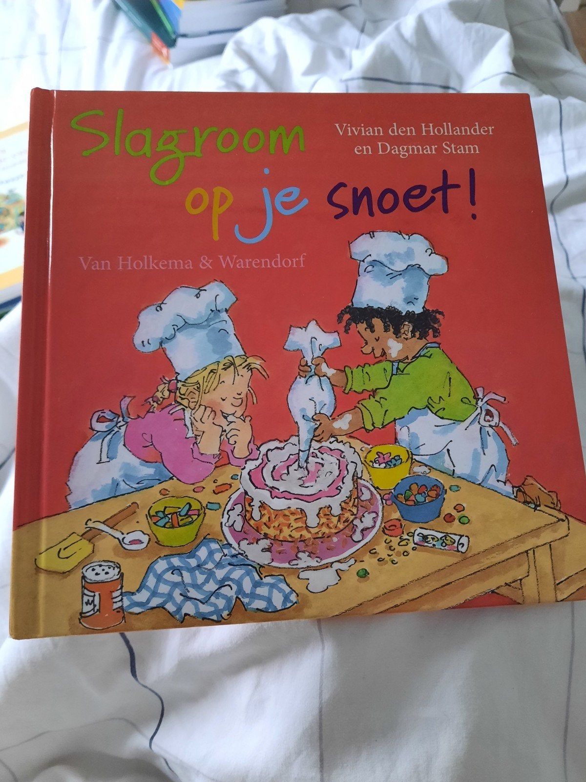 Slagroom op je snoet! - Voorleesboek voor kinderen, Vivian den Hollander en Dagmar Stam, Non-fictie, Jongen of Meisje, Ophalen of Verzenden