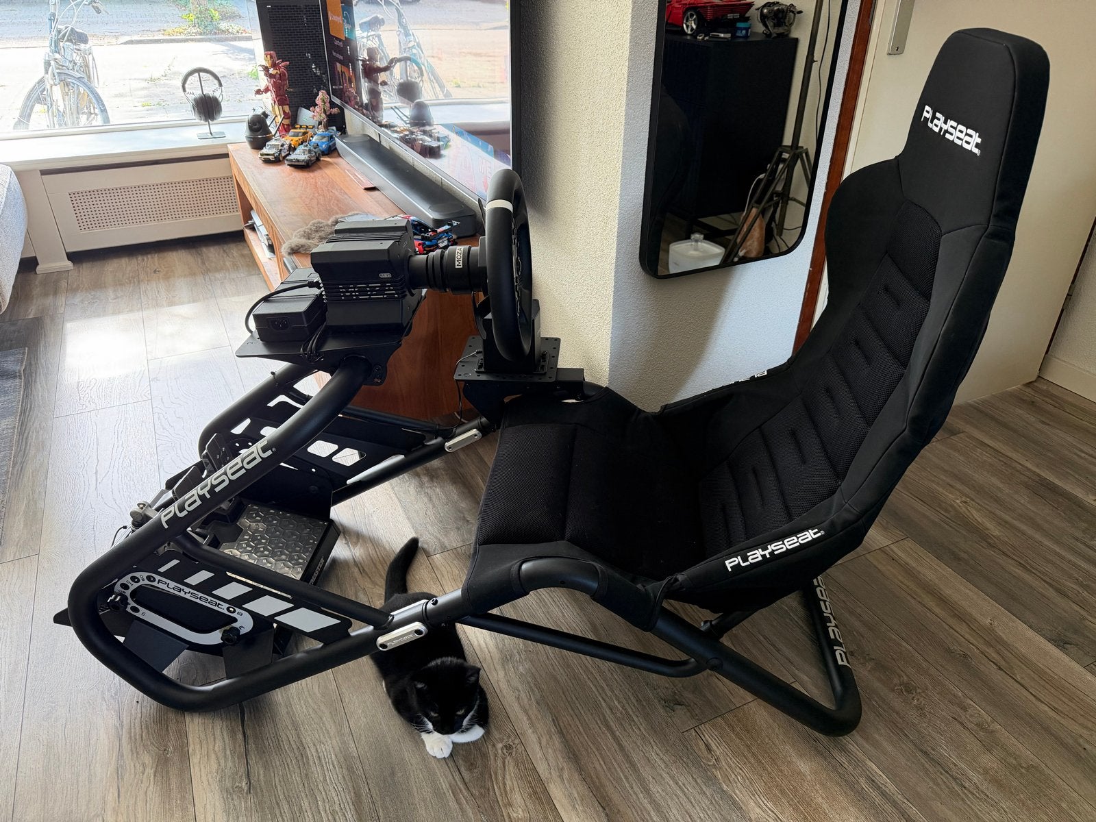 Playseat Trophy met Moza R9 V3 stuur, pedalen en shifter, Ophalen, Overige merken, Zo goed als nieuw