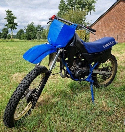 Suzuki TSX 70cc Crosser - Loopt perfect, 1 kick!, Fietsen en Brommers, Brommers | Crossbrommers, Ophalen, Gebruikt, 70 cc, 4 versnellingen