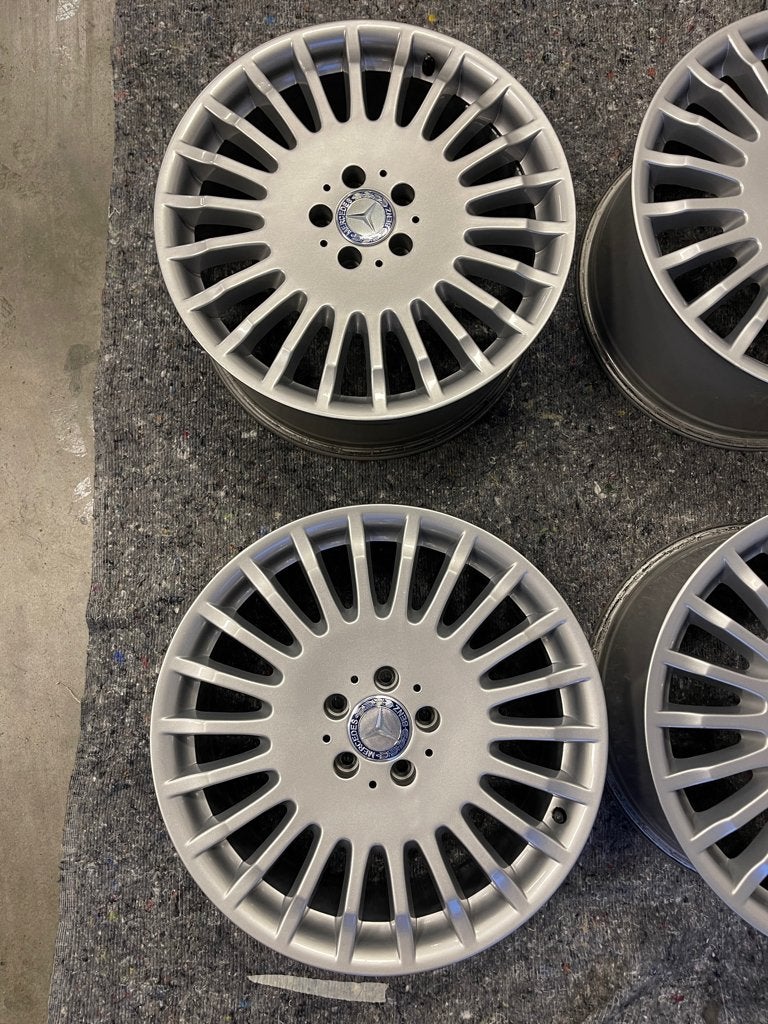 Mercedes S-klasse W221 velgen breedset 19 inch multi-spoke, Velg(en), Overige, Zomerbanden, Ophalen