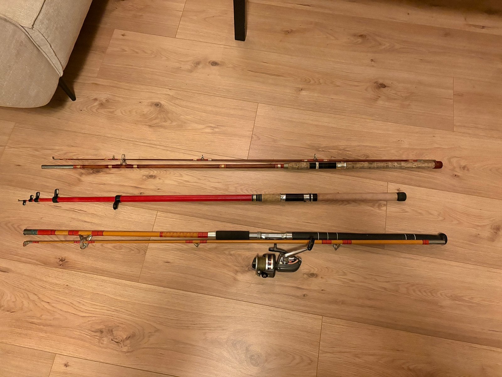 drie werphengels, Watersport en Boten, Ophalen, Gebruikt, Werphengel