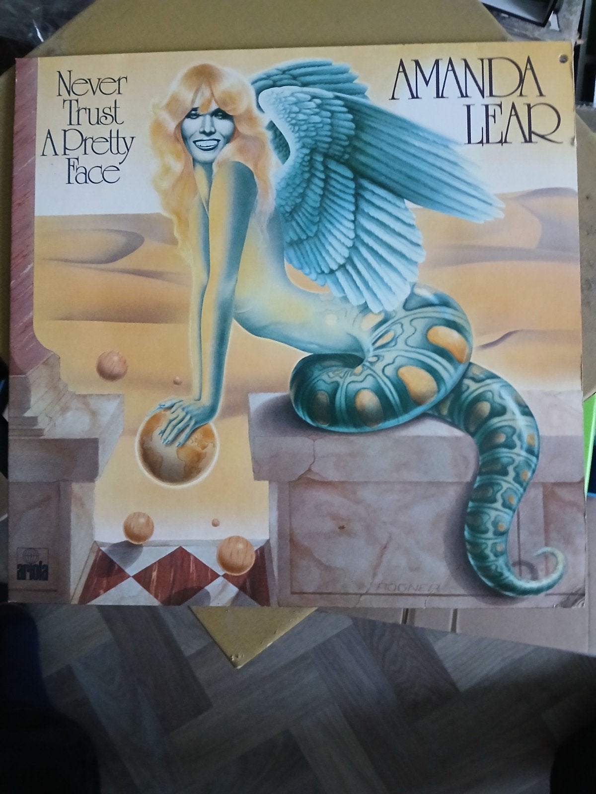 Amanda Lear - Never Trust A Pretty Face LP (1979), Ophalen of Verzenden, 1970 - 1979, Gebruikt, 12 inch