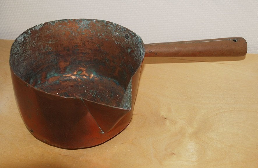 Antieke Koperen steelpan, Ophalen of Verzenden
