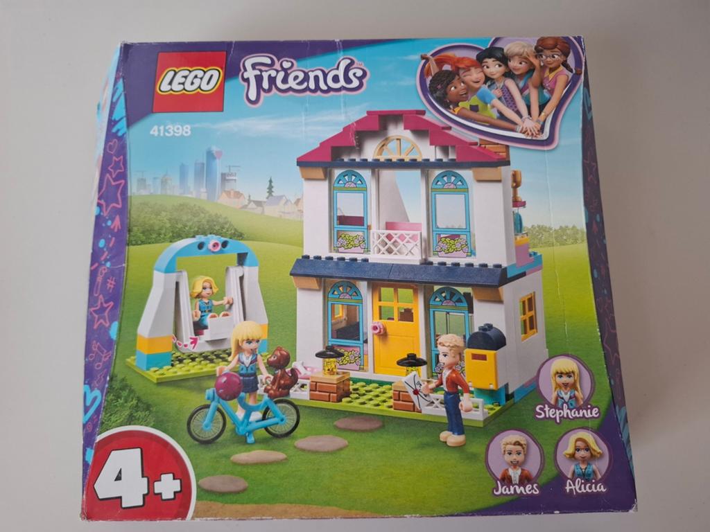 LEGO Friends 41398 Stephanie's Huis met doos en boekje, Friends, Ophalen of Verzenden, Zo goed als nieuw, Complete set
