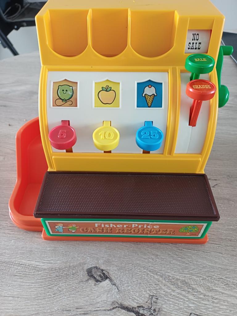 Fisher Price vintage kassa, Kinderen en Baby's, Speelgoed | Fisher-Price, Ophalen of Verzenden, Zo goed als nieuw, Speelset