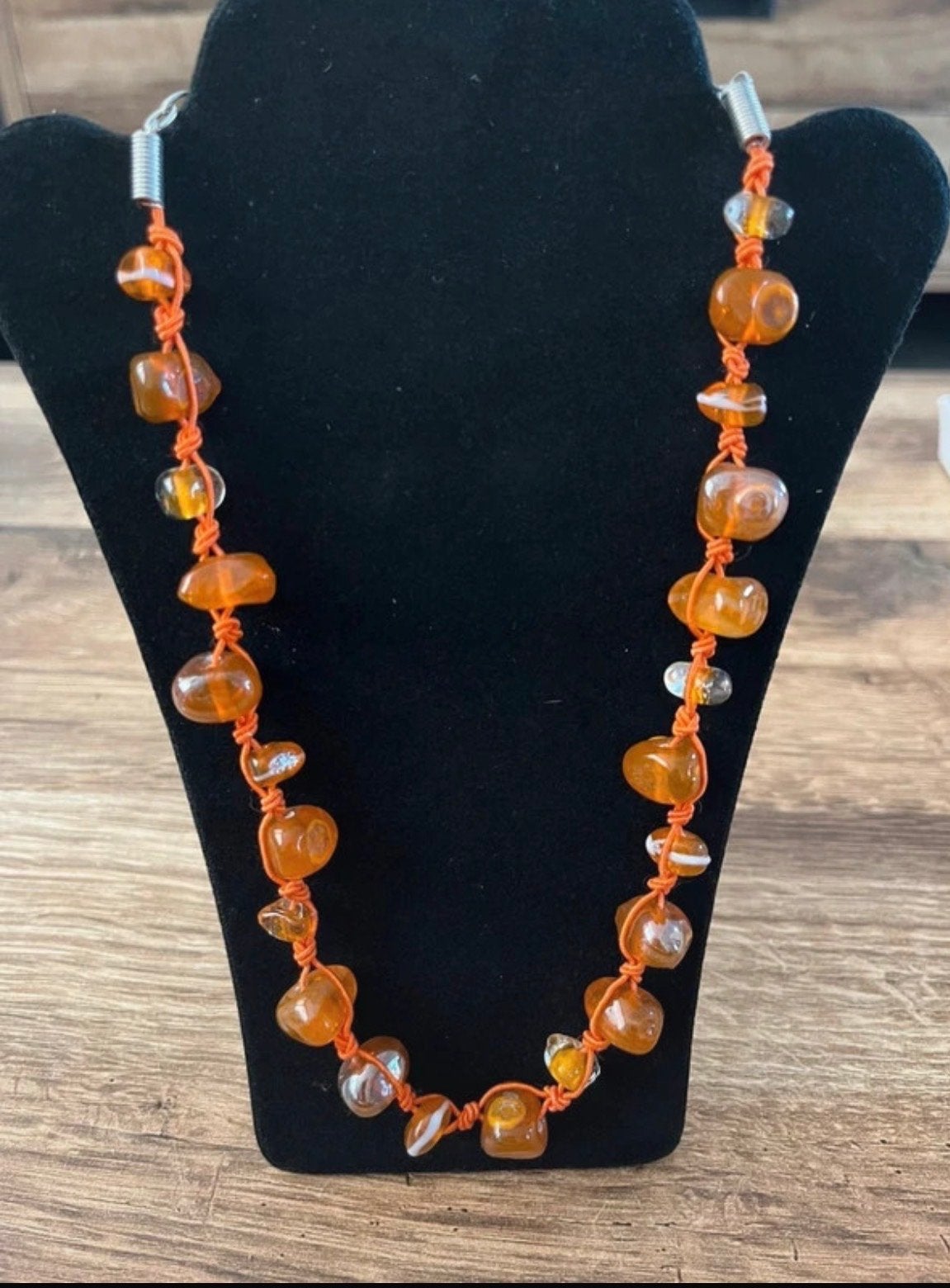 Nieuwe Oranje Ketting MKM Design - Verstelbaar, Sieraden, Tassen en Uiterlijk, Overige materialen, Verstelbaar, Nieuw, Oranje