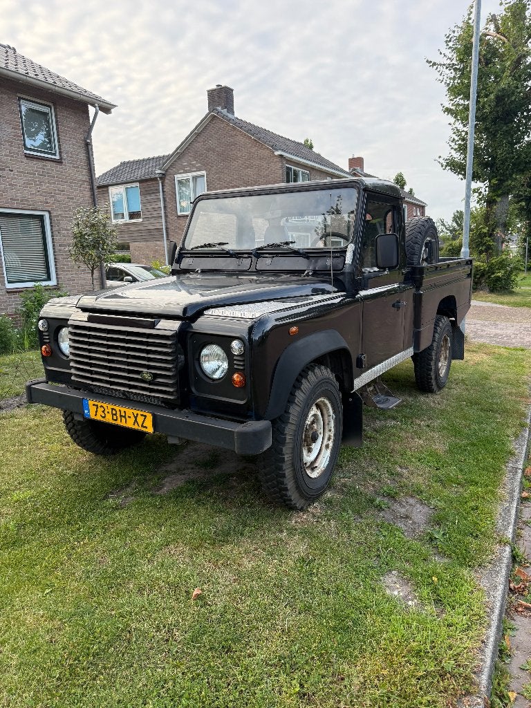 Land Rover Defender 110 TD5 HC Pick-up 4WD 2003, Auto's, Land Rover, Metallic lak, 1816 kg, 2495 cc, Defender